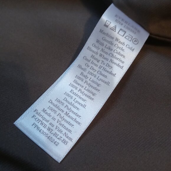 EVERLANE 100% lyocell the easy blazer (sz10) - Picture 10 of 16